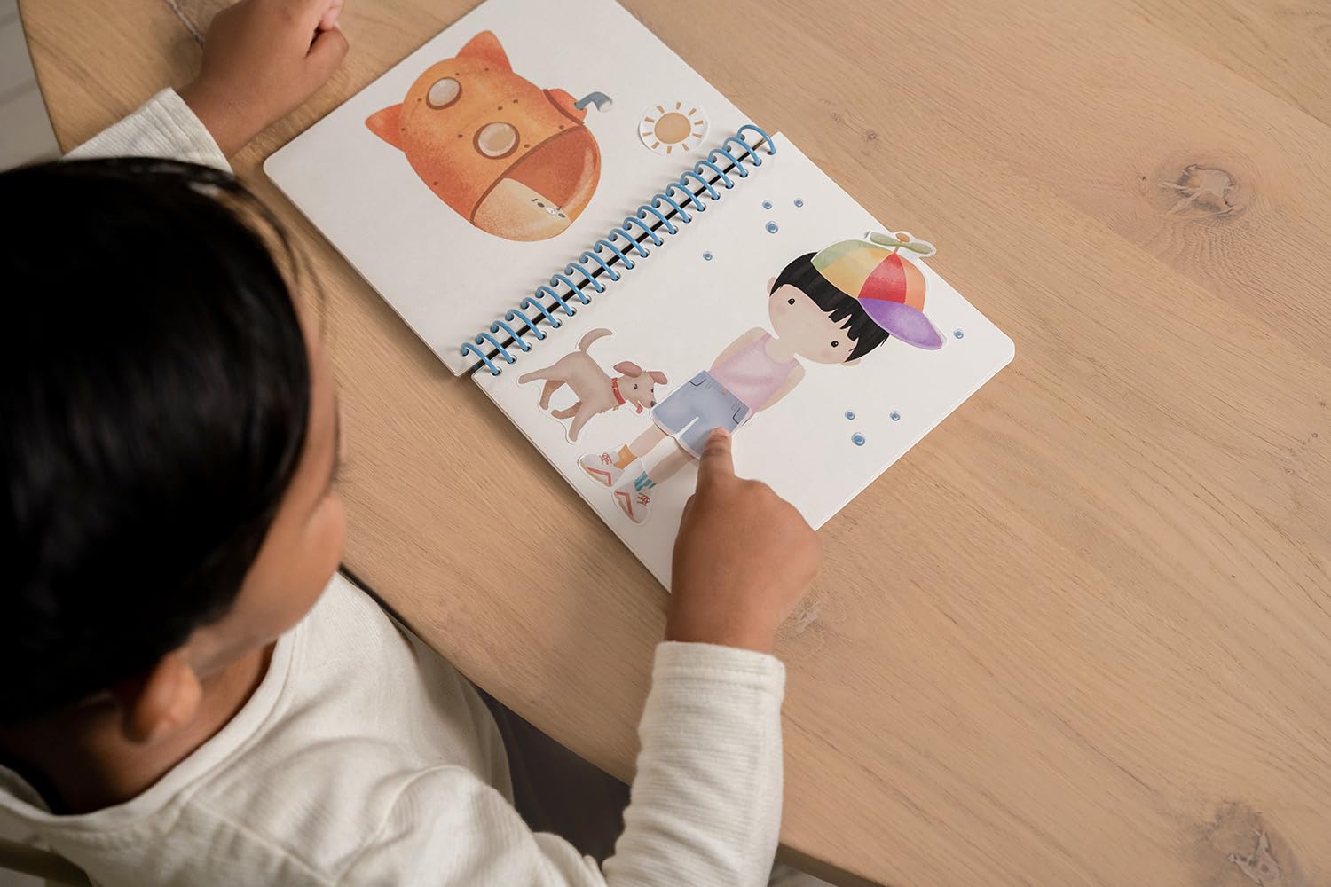 Little Dutch Libro con adesivi Dress me up Jim & Friends