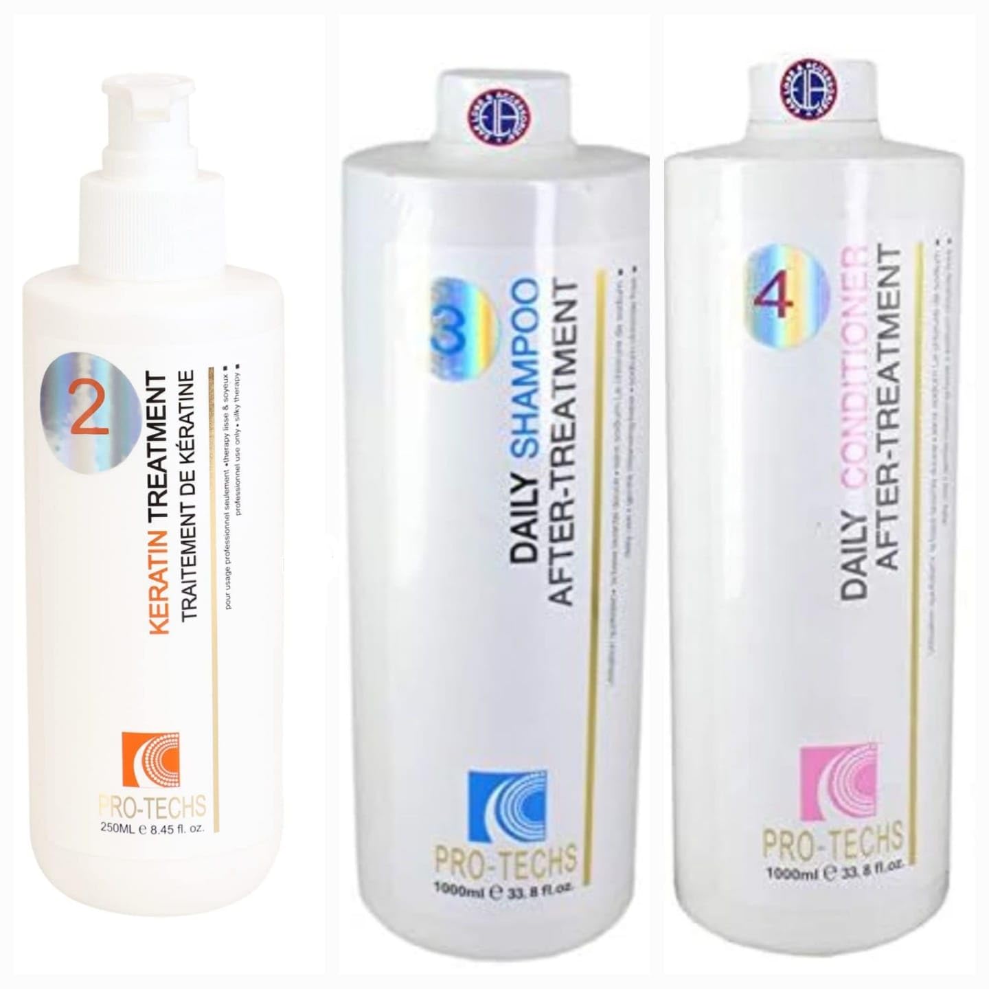 Pro Tech Keratin Treatment(250ml) + shampoo(1000Ml)+Conditioner(1000ml)