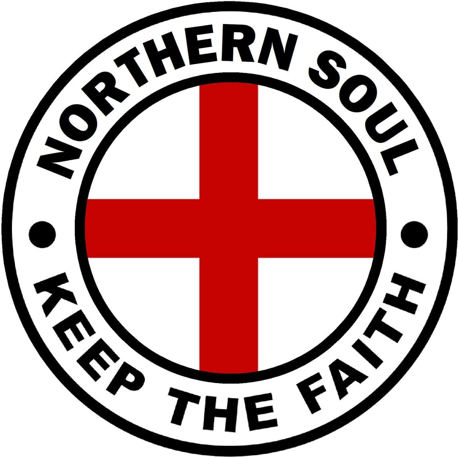 Ingzzaac Warningsign2197 England Ktf Northern Soul Square/Round Metal Sign 12X12 Inch