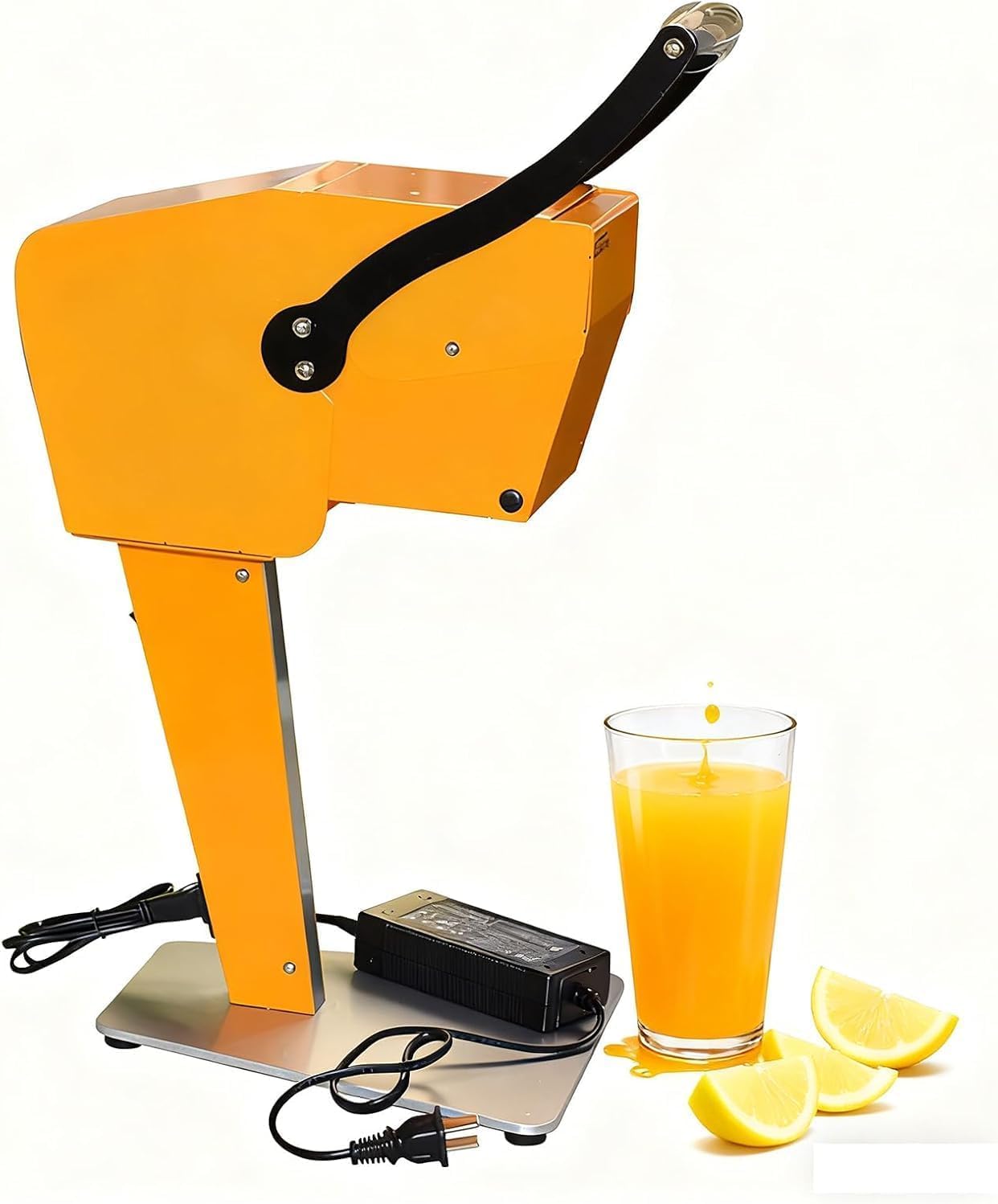 Jus d'orange électrique – Presse-agrumes commercial avec vide-fruits et lames doubles, facile à nettoyer, idéal pour un usage quotidien, puissance de 48 W