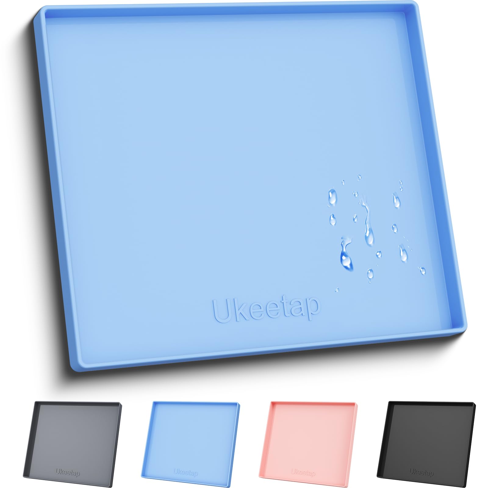Silicone Feeding Mat - Waterproof & Raised Edge -9