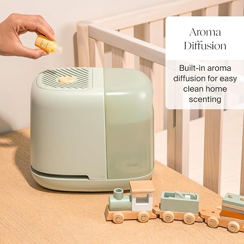 Miniatura 6 de Canopy Humidificador de guardería 2.0, blanco, tiempo de funcionamiento de 36 horas, tanque de capacidad de 2.5 litros - Luces de sueño, ruido