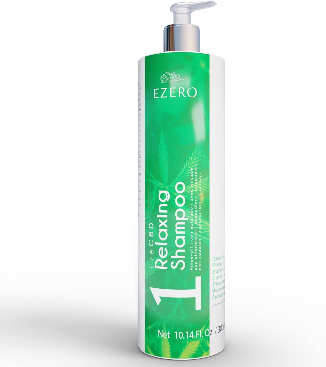 Ezero professionele vochtinbrengende shampoo voor droog en zeer droog haar met hennepzaadolie en plantaardige actieve ingrediënten – professionele kappersshampoo – Hair – 300 ml