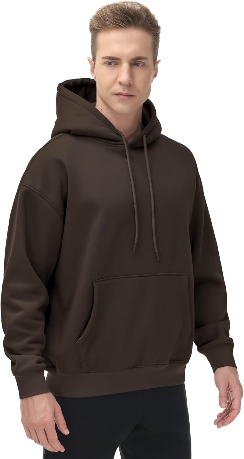 THE GYM PEOPLE Men's Fleece Pullover Hoodie Loose Fit Ultra Soft Hooded Sweatshirt With Pockets - Image 7