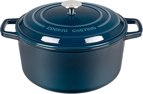 EDGING CASTING Horno holandés de hierro fundido esmaltado con tapa olla de horno holandés esmaltada con asas horno holandés de hierro fundido