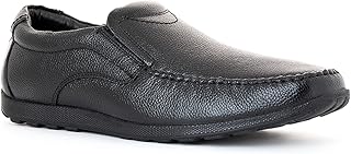 khadim's British Walkers Black Leather Loafers Formal Shoe for Men (5053176)-picture-49