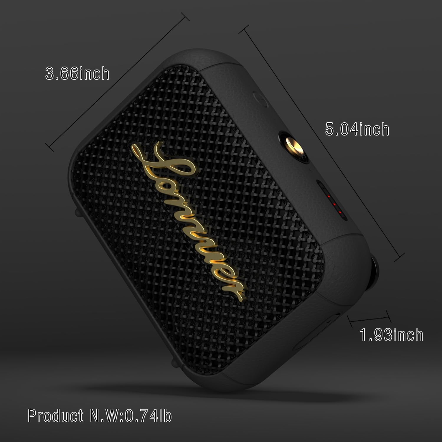 Leap Altoparlanti Portatili Wireless Bluetooth-Piccolo Altoparlante Da doccia IPX7,Display Della Batteria,Suono Stereo,TWS,CHIAMATE Con Cinturino Di Montaggio Per Ciclismo,Sport,Viaggi,Campeggio-Nero