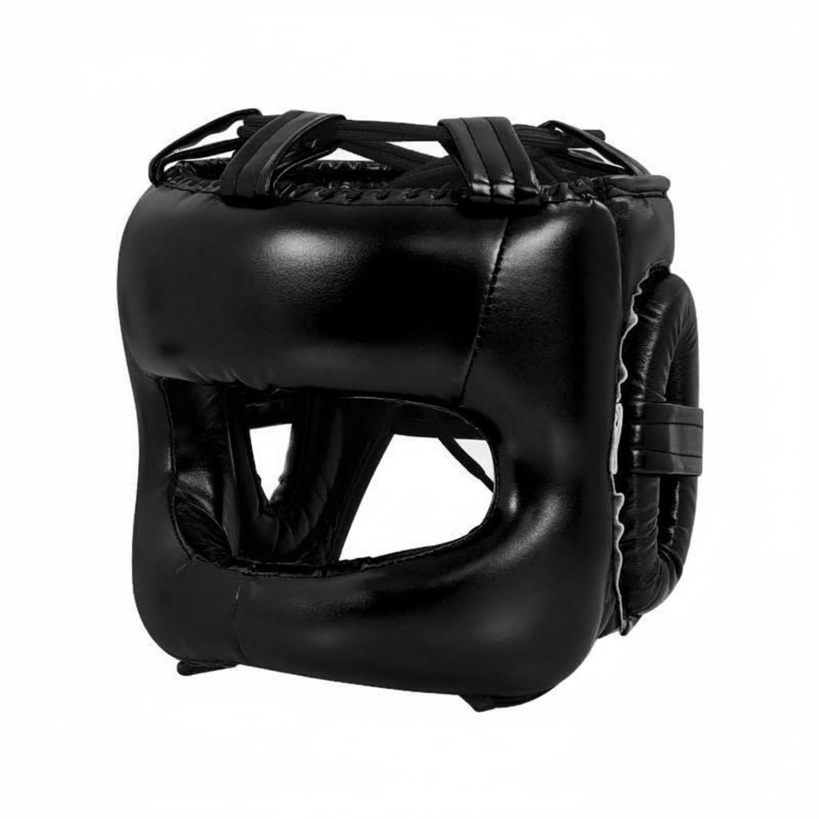 Casco da Sparring con Protezione Naso Antiurto Casco Protettivo Integrale Traspirante Paratesta MMA per Allenamento