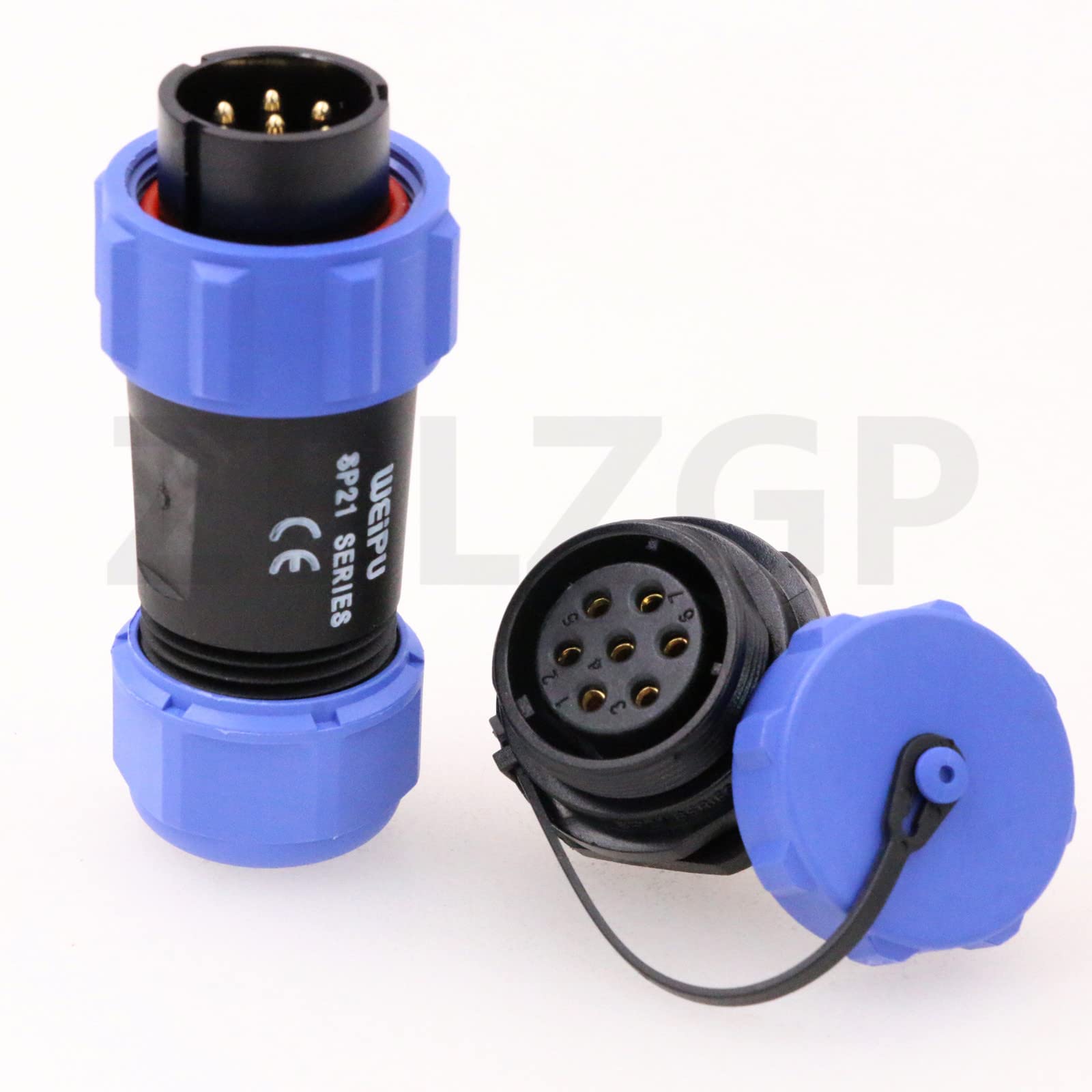 Circular Connectors Connectors 7 Pins For Panel Waterproof Connector ...