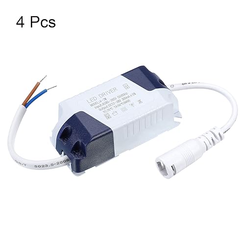 Miniatura 3 de PATIKIL 4-7W 300mA LED Driver, 4pcs AC 85-265V Salida 12-28V DC Conector hembra Constante corriente rectificador transformador fuente de