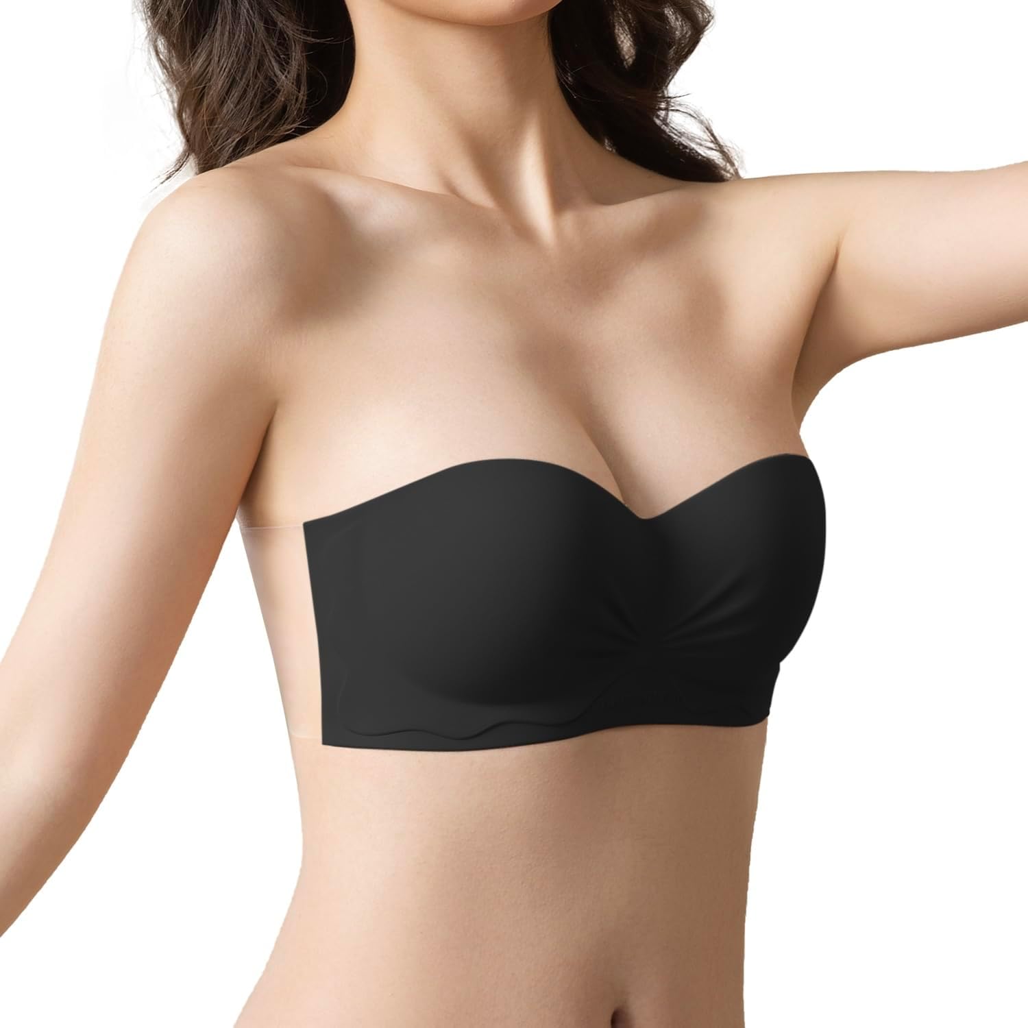 Strapless Bras, Adhesive Bra, Backless Bra Women, Non-Slip Strapless Bra Push Up