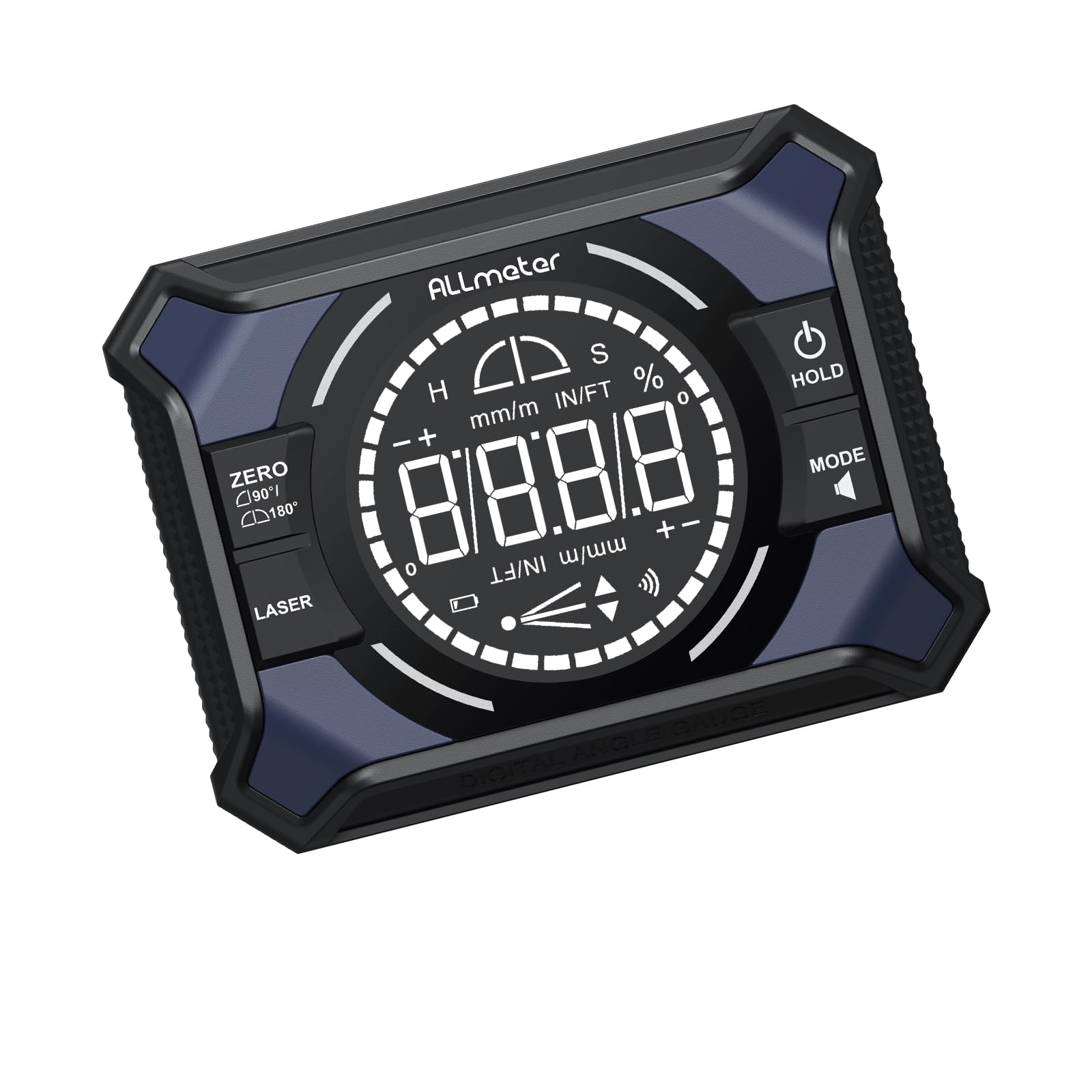 Laser Wasserwaage 3 in 1, digitale Wasserwaage mit Laser 0-90°/180°, digitaler Winkelmesser magnetisch, wiederaufladbar Type-C, Kreuzlinienlaser, für Holzarbeit & Montage