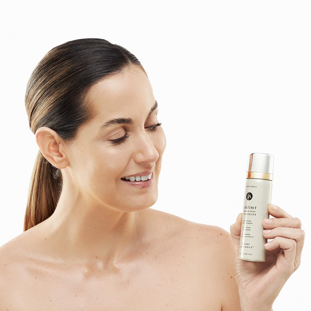 Jerome Alexander Magicminerals Airtint - Spray idratante con colore per aerografo (leggero), spray idratante con colore e anti-età, medio, 2 pezzi