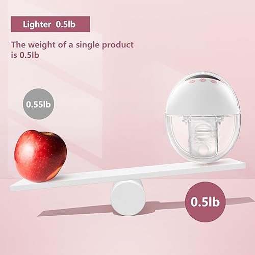 Miniatura 4 de Extractor de leche eléctrico doble portátil, bomba de lactancia materna manos libres con 4 modos y 12 niveles, antirreflujo, pantalla LED, 10 bolsas