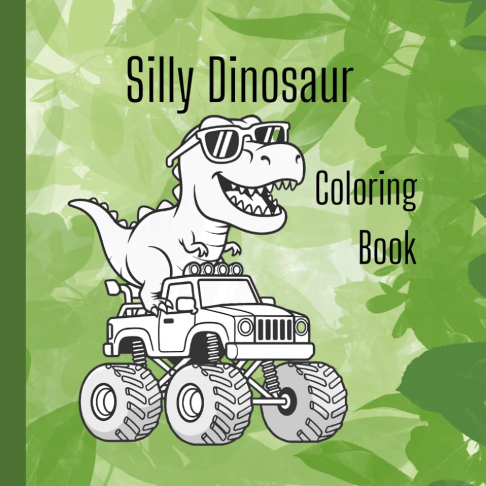 Silly Dinosaur Coloring Book