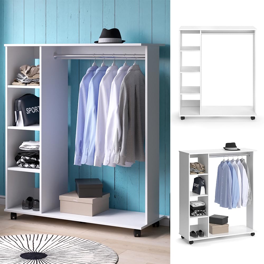 Vicco Garderobe Cosmo, Weiß, 110 x 129.4 cm