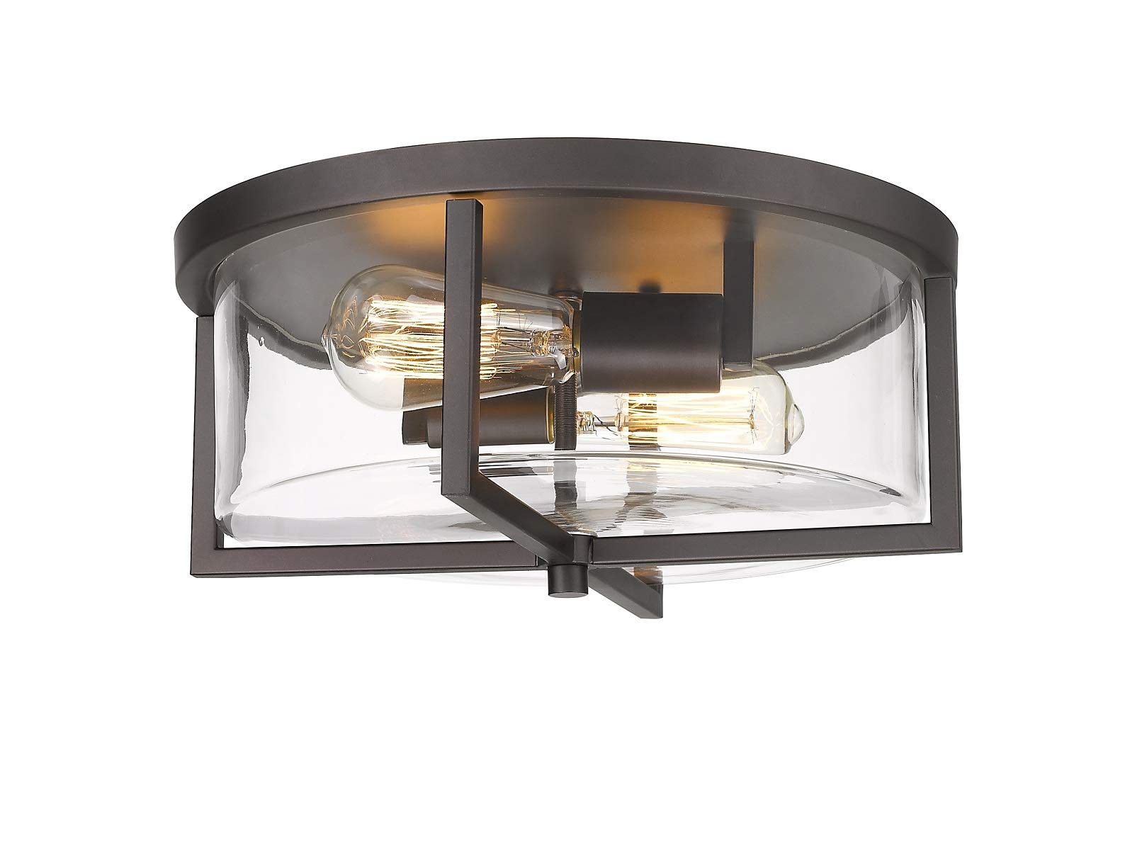 Odeums Indoor Flush Mount Ceiling Lights,Interior Close to Ceiling Light Fixture, Dinning Room Flush Mount Light, Kitchen Ceiling Lighting Fixture with Clear Glass