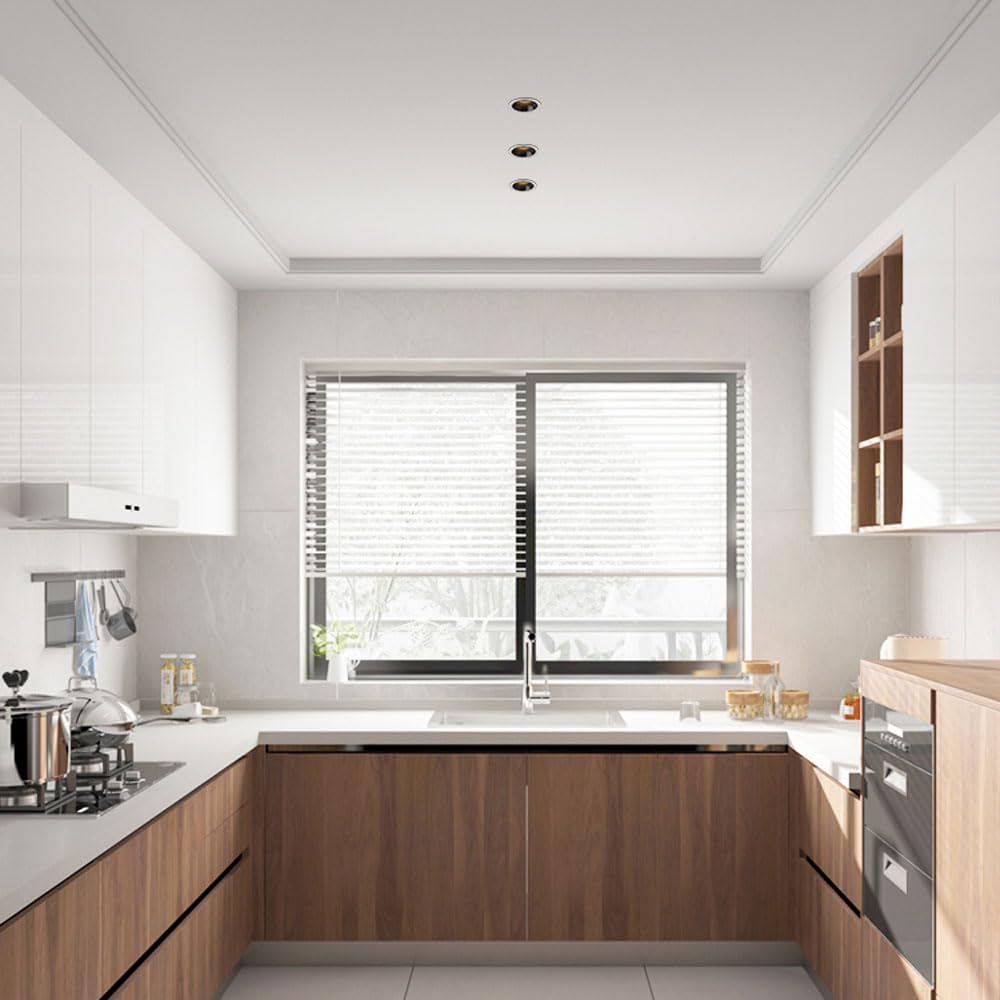 Faretti LED da Incasso, Confezione da 2, 140Lm/W, Luce per Doccia da Bagno, Faretti LED da Incasso 10W Ip65 Impermeabile, Luce da Soffitto LED da Incasso 3,3 Pollici, Fin（Silver）