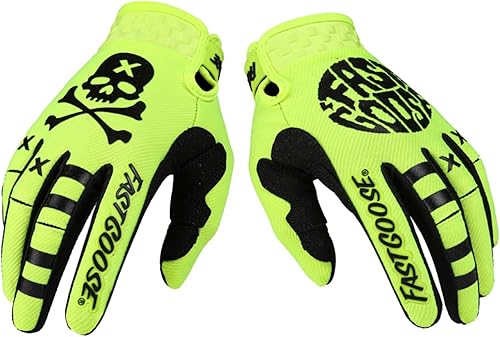 EXCEREY Skeleton Cool - Guantes de motocicleta para motocicleta, dedos completos, todoterreno, deportes al aire libre para hombres y mujeres y