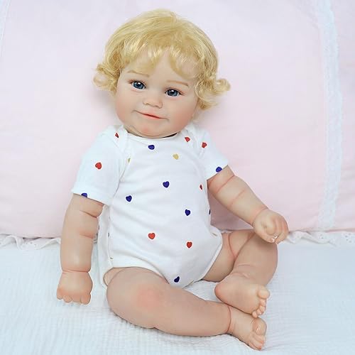 Reborn Baby Dolls -20 inches Realistic Reborn Baby Dolls Girl with Lifelike Soft Body Presented in Gift Box for Kids 3+