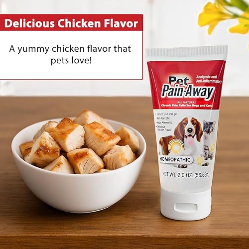 Miniatura 2 de Pet Dolor Away  Todos los Homeopática naturales de la cadera y suplemento para perros y gatos conjunta, Crónica y Artritis Alivio del Dolor,