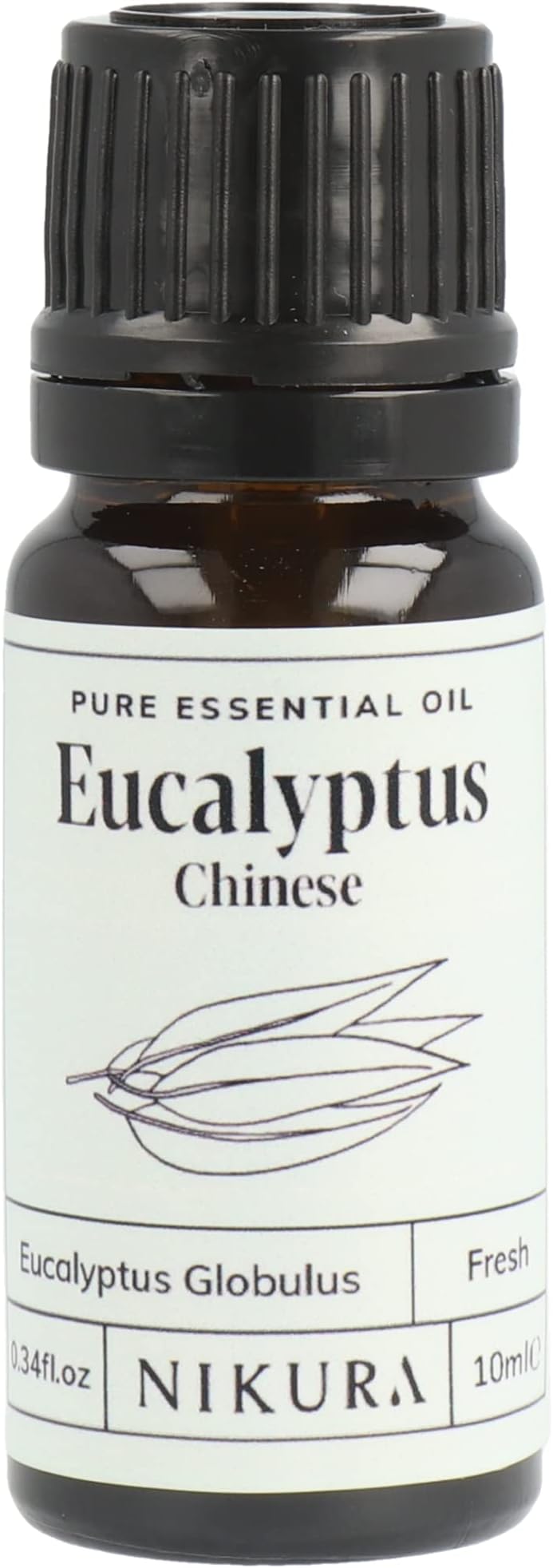 Nikura Eucalyptus Essential Oil - 10ml | 100% Pure Natural Oils | Perfect for Diffuser, Shower, Bath | Great for Inhaling, Skin | Vegan & UK Made