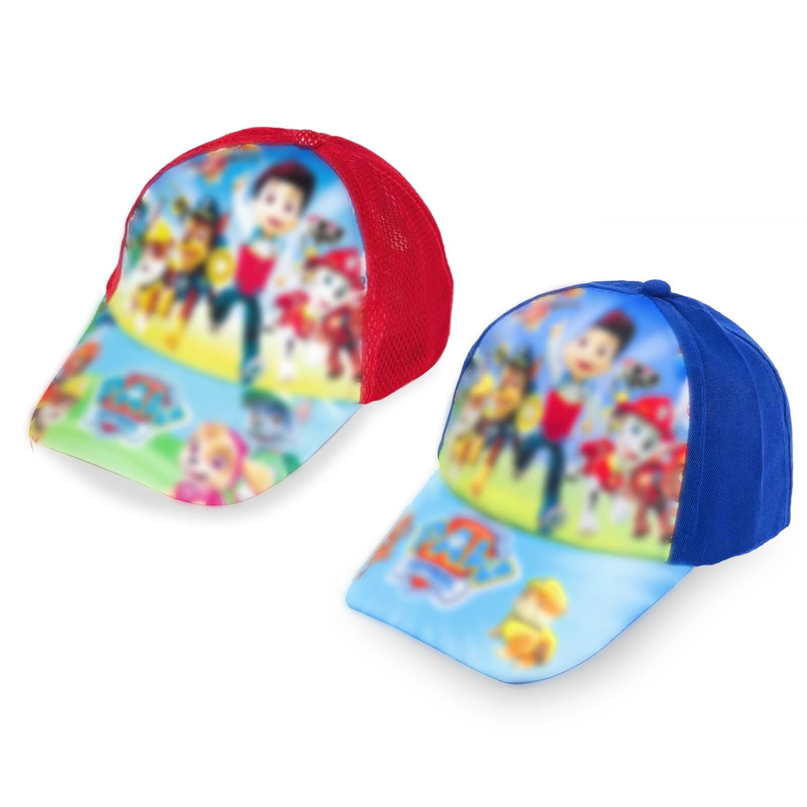 Felwsrel 2 Unidades Sombrero de Béisbol, Gorra Infantil de La Patrulla, Gorra Deportiva Ajustable para Niños, Gorra de Béisbol para Niños, Gorra de Visera para Niños, Gorra Deportiva al Aire Libre