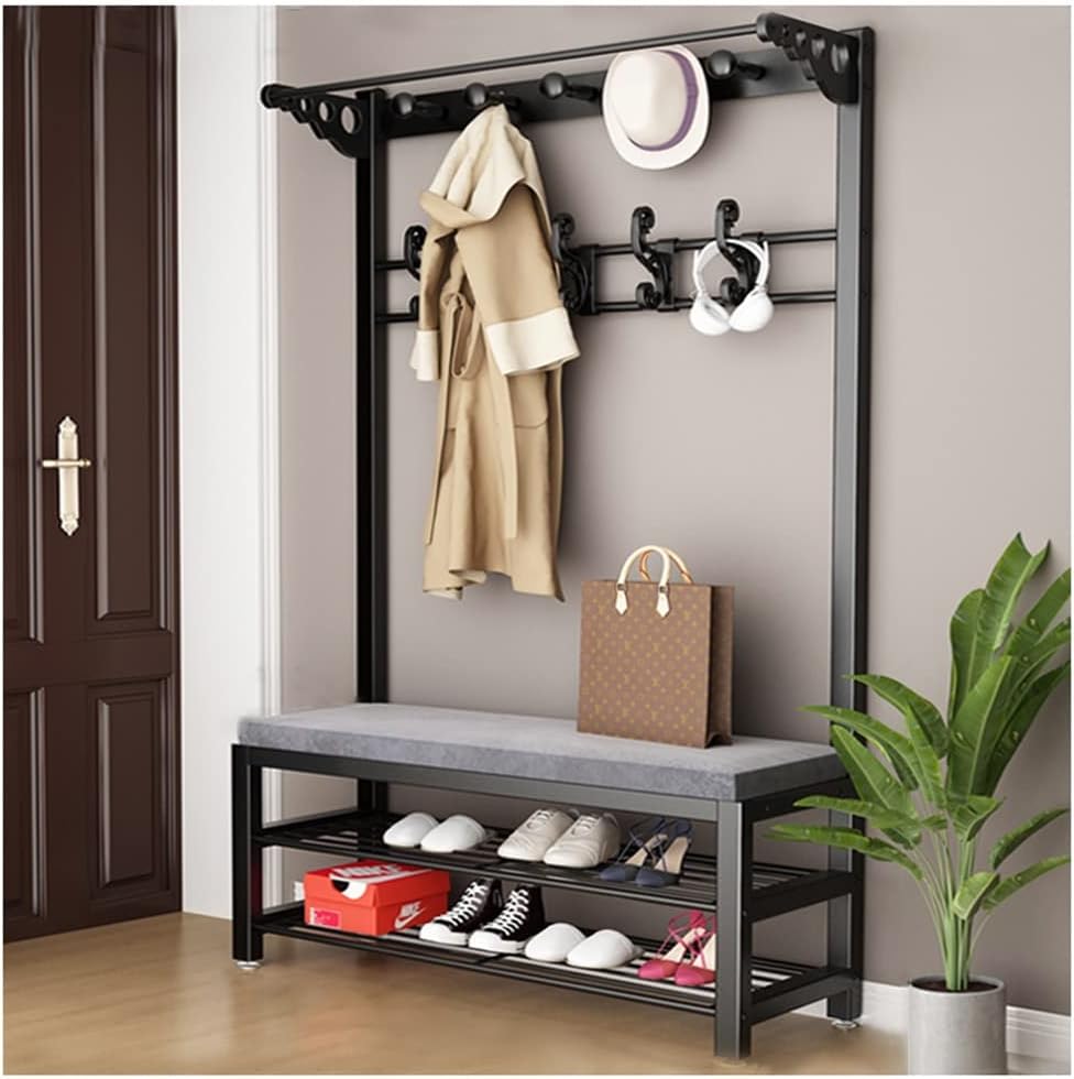 YAWEDA 4in1 Entryway Hall Tree, Heavy Duty Stand Coat