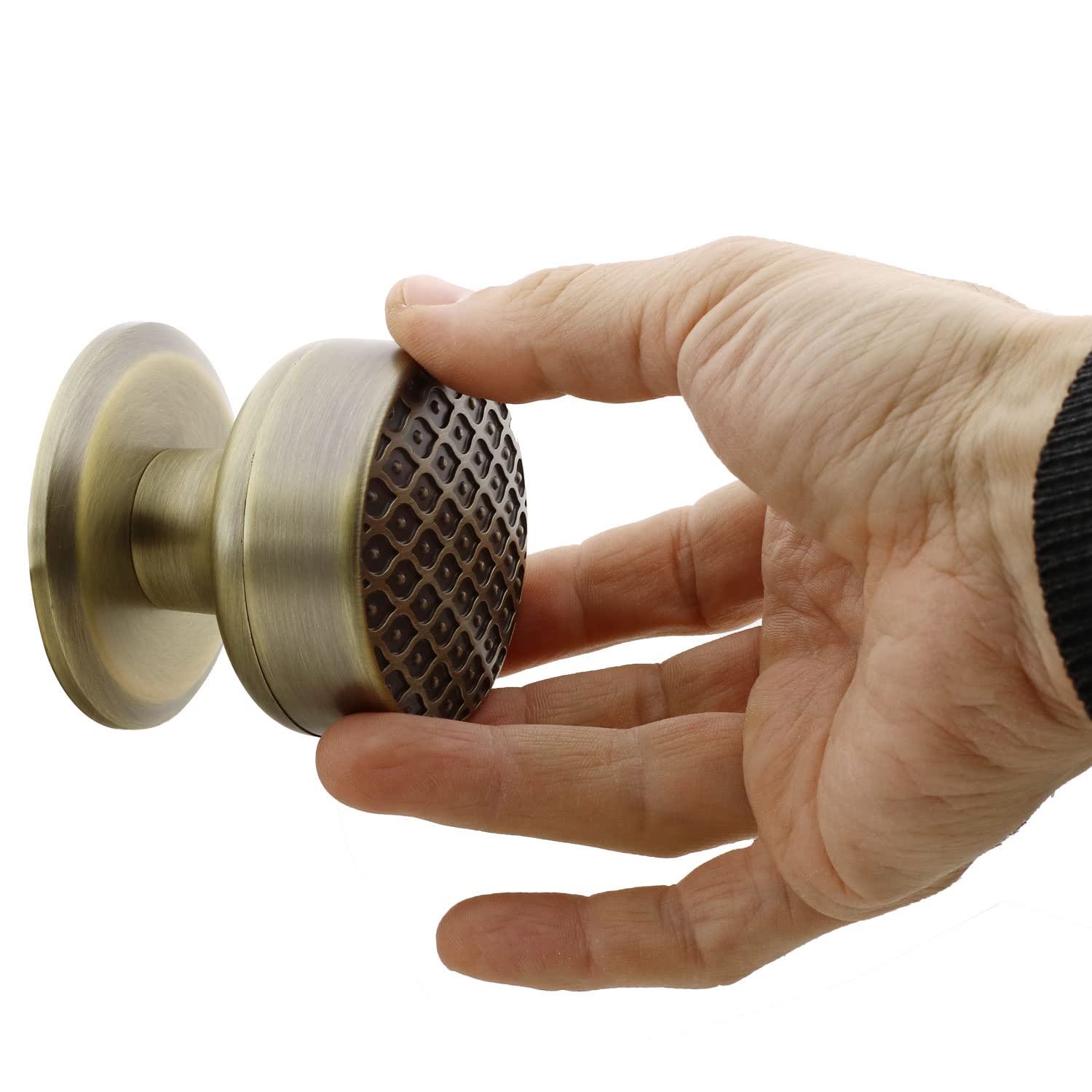 Badem10 Kestila Antik Sarı Kapı Tokmağı Topuzu Kolu Metal Tokmak