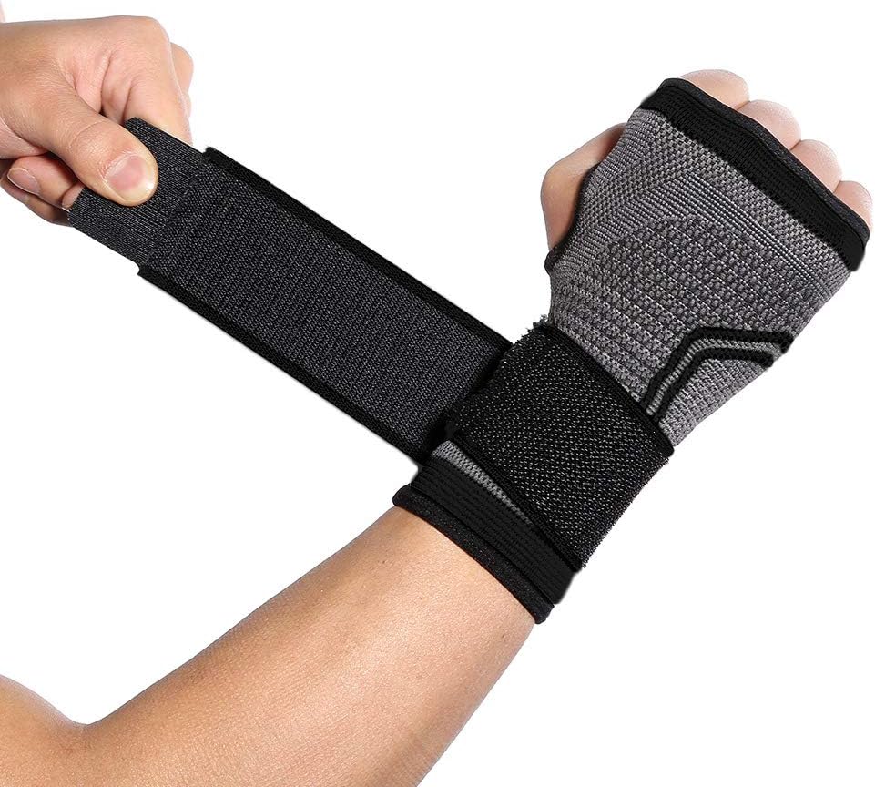 INSTINNCT Compression Hand and Wrist Sleeves Brace for Men & Women - Pain Relief, Injury Recovery, Suitable for Sports Protection - Fits Left or Right Hand - Single