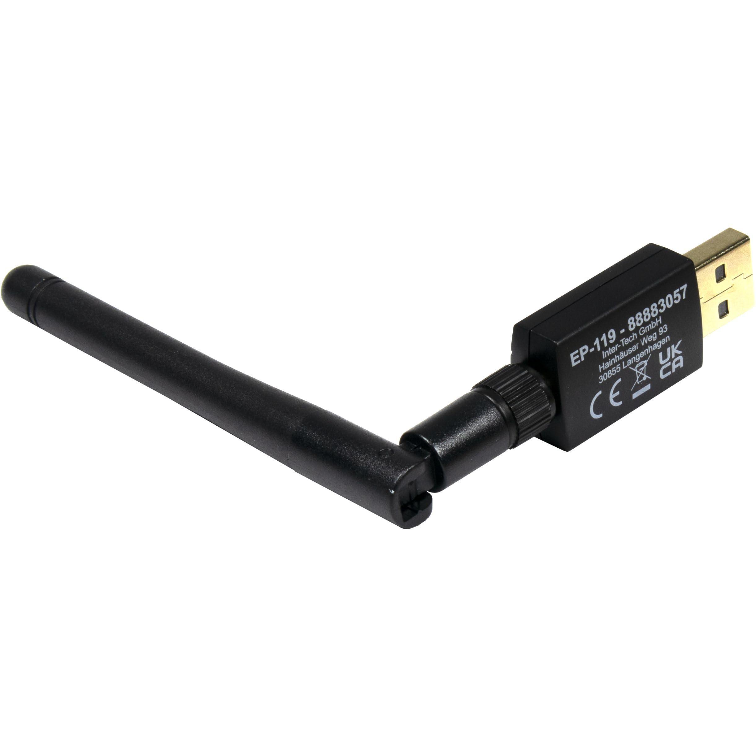 Inter-Tech Adattatore Wi-Fi 5 USB Argus EP-119, Bluetooth 4.2