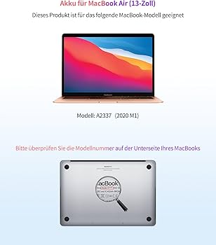 ASMARK MacBook Air A2337 Akku für 13-Zoll A2337 Batterie A2389