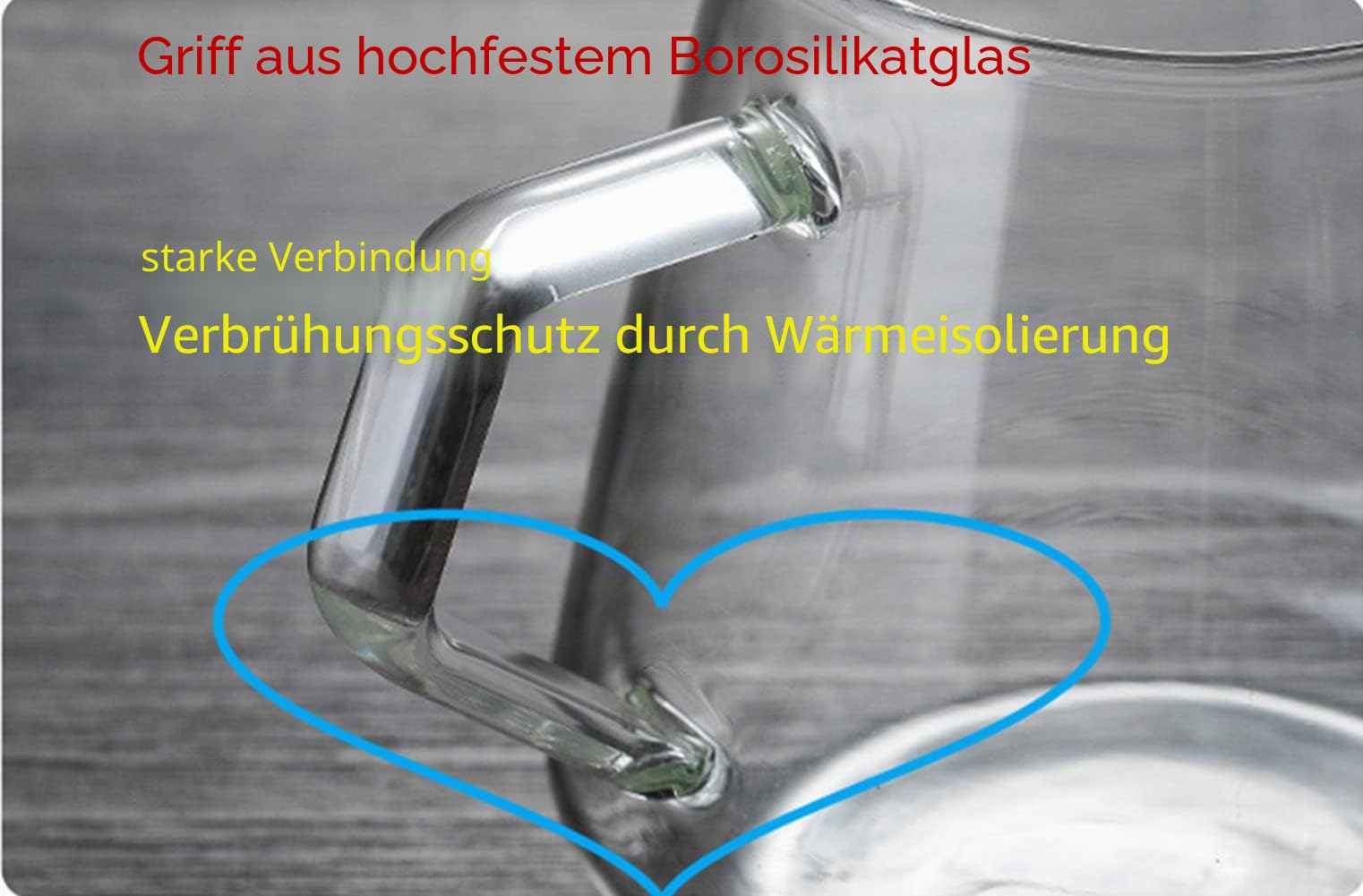 Kaffee-Server, Glaskaraffe Kaffeekanne Glas ，Klar，Heat Resist Kaffee & Teekessel (650 ml/22 oz)