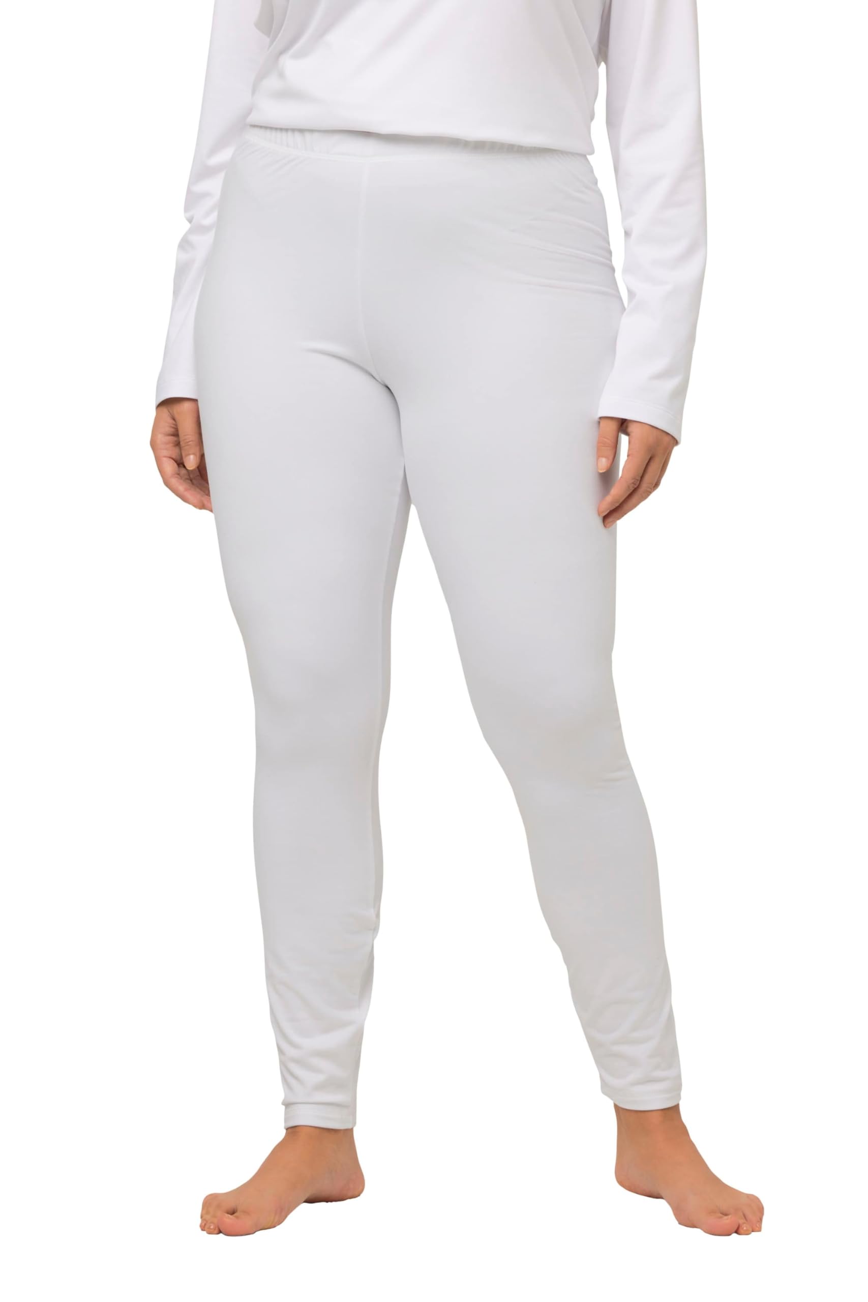 Ulla Popken Damen große Größen Übergrößen Plus Size Ski-Funktionsleggings, schnelltrocknend, extrawarm 751575