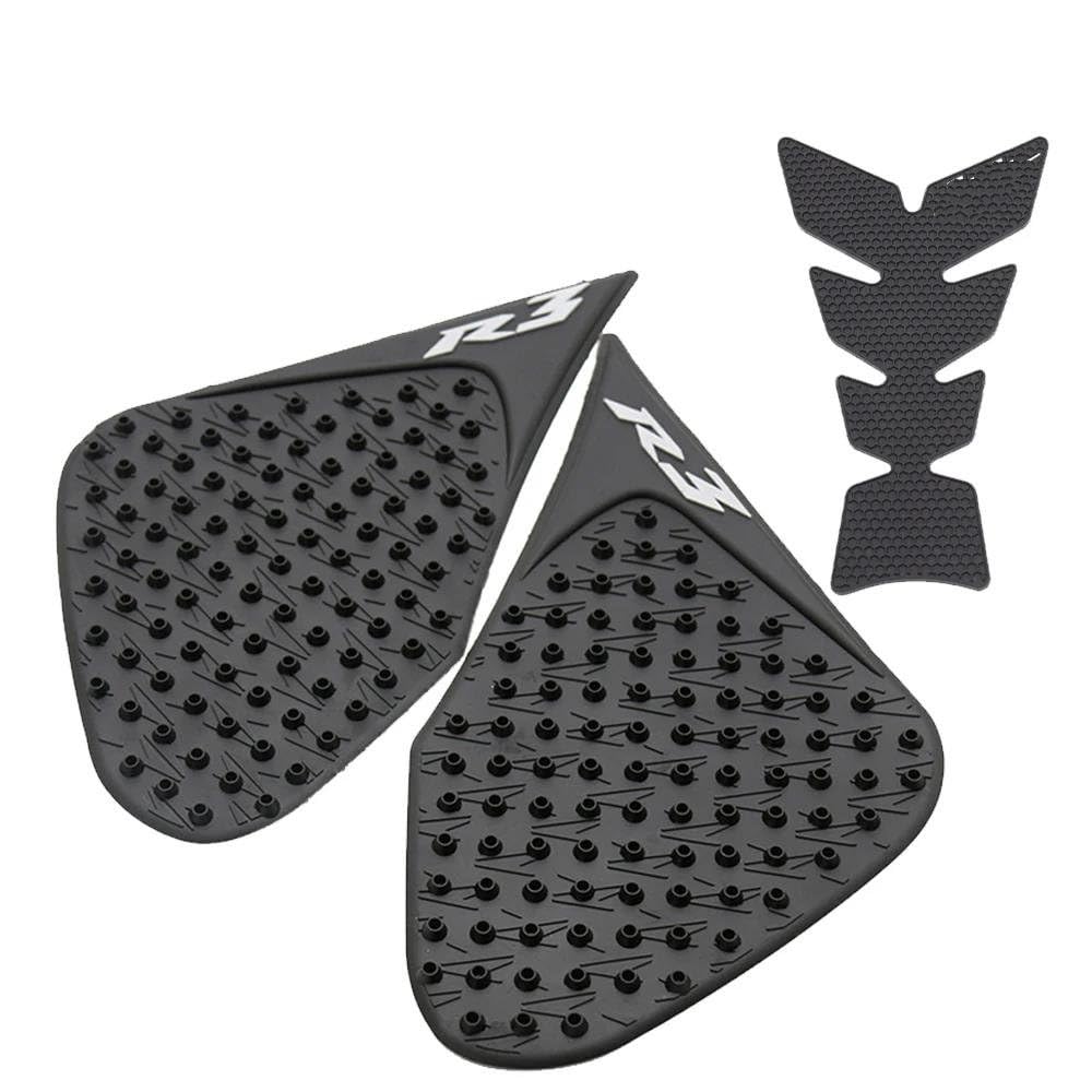 Jtwmty Color3 Motorcycle Tank Pad Sticker For Yamaha Yzfr3 Yzfr25 14-18 Protector Anti Slip Gas Knee Grip Traction Side Decal Bike Tank Film(Color3)