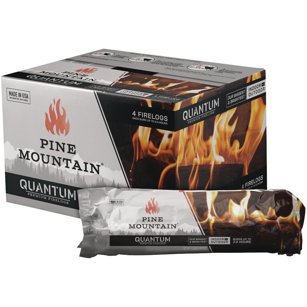Amazon.com: QUANTUM FIRE LOG 4PK : Home & Kitchen