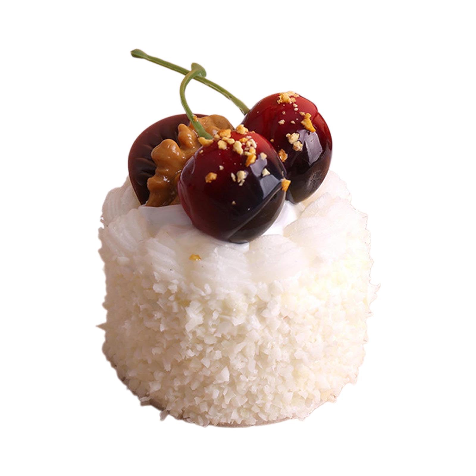 ZBIianxer Realistic Simulation Cake Model Realistic Cake Artificial Fake Dessert for Photography Props Shop Decoration Fake Dessert