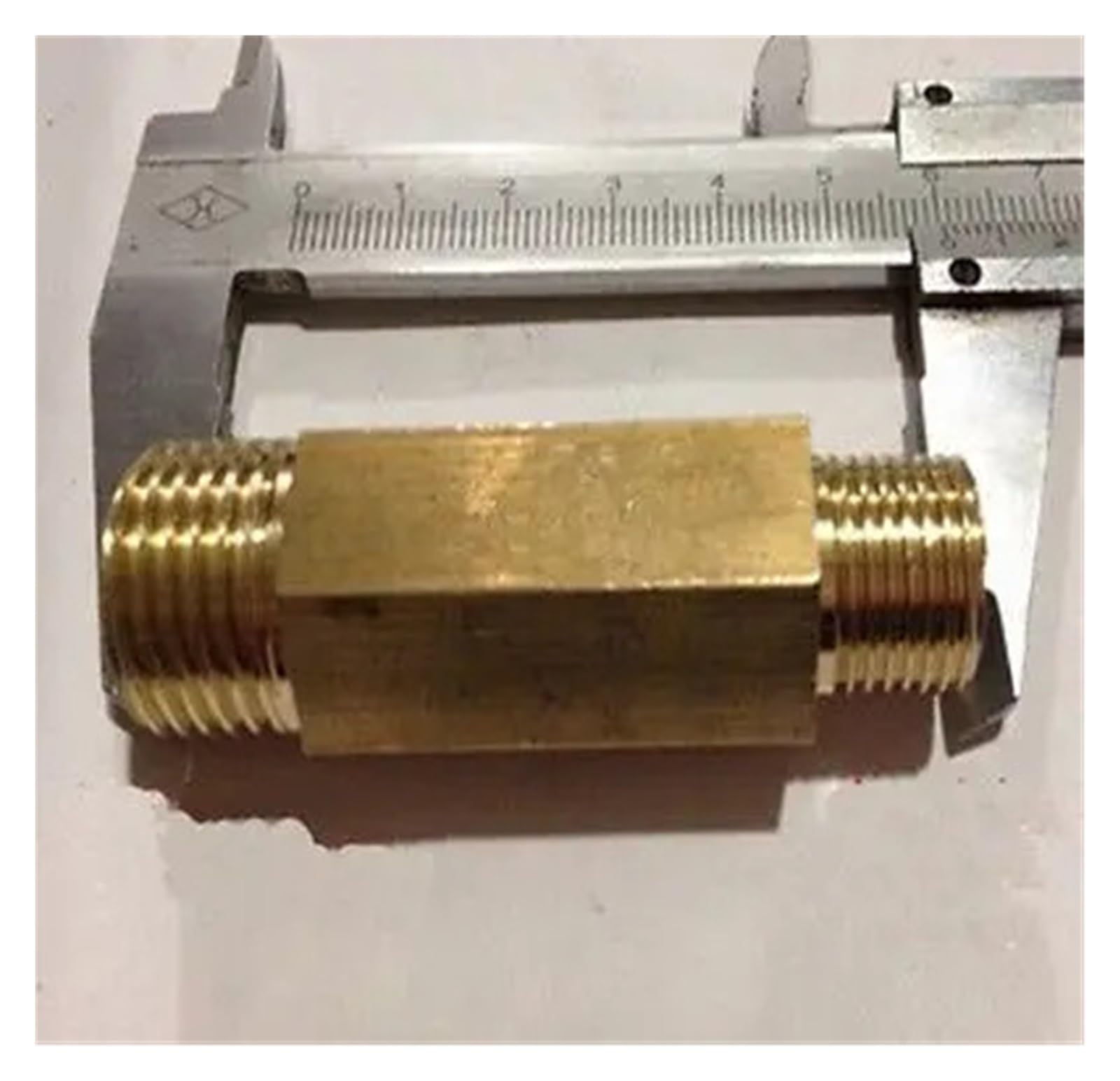 Hgetjohxem Men's One Color 1/4" Bsp-1/2 Bsp Reduce Length 60Mm Hex Brass Pipe Fitting Connector Reducer