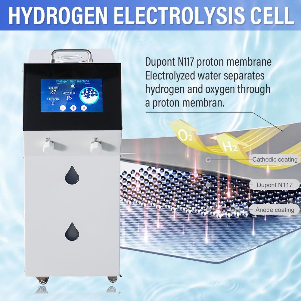 Hydrogen Water Bath Machine, Home-Use Nano-Hydrogen-Rich Bubble Bath Device, Body Therapy for Skin Health and Rejuvenation Hydrogen-Infused Bath System