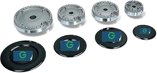 G GRIMALDI KIT CUCINA NARDI A DOPPIO FORO 4 FUOCHI BRUCIATORI +...