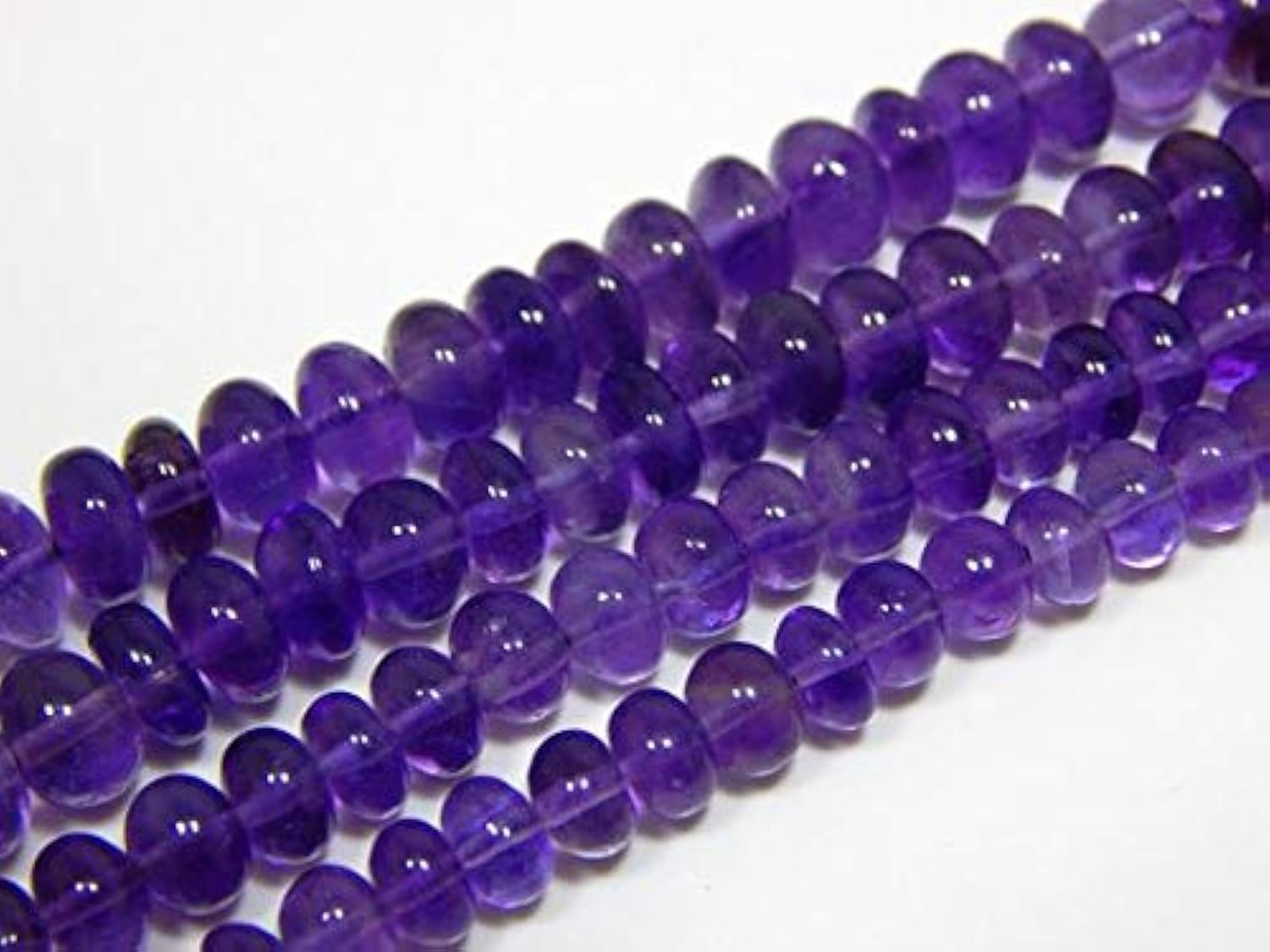 Améthyste perles rondelles en pierre naturelle véritable pour un bijou d'émotion