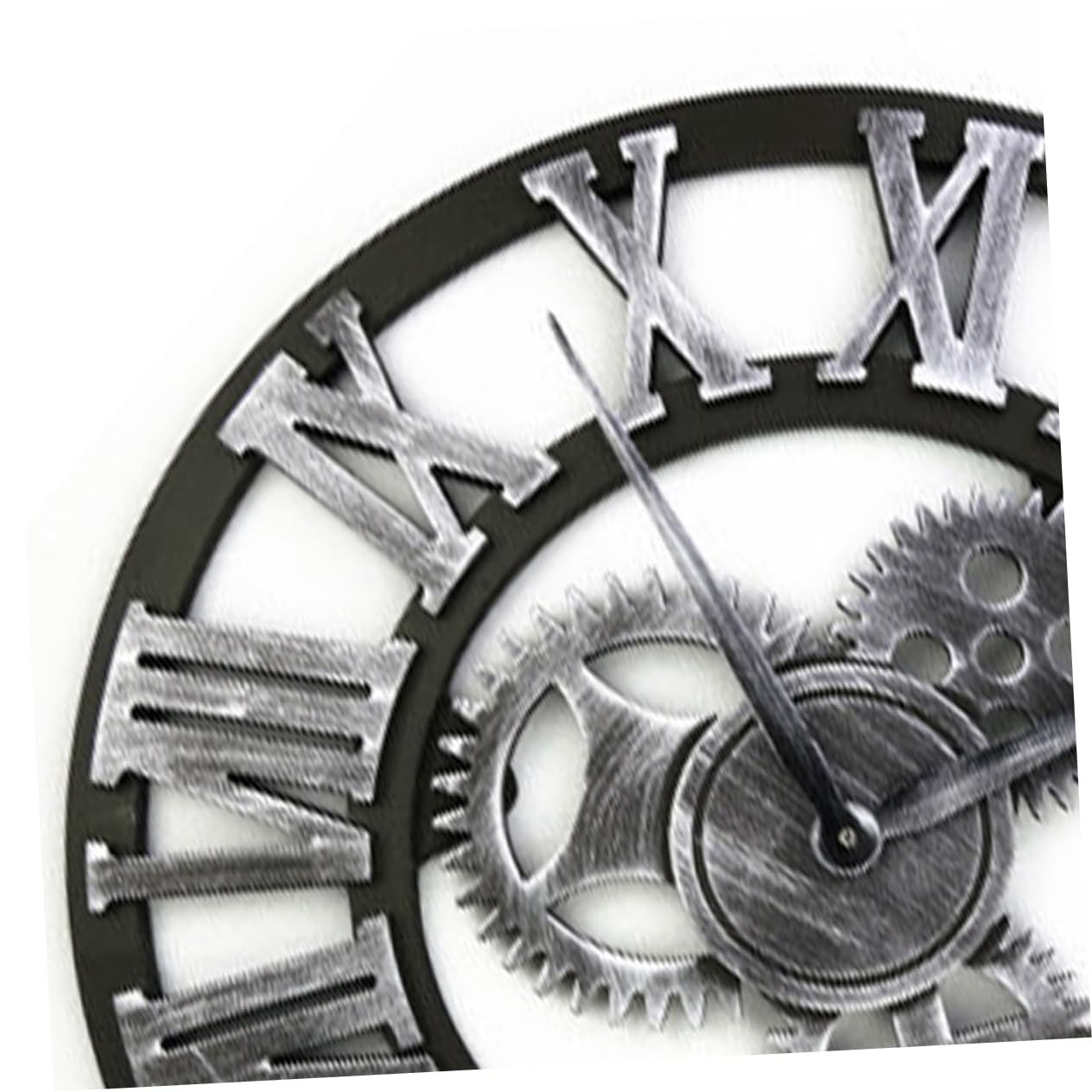 Ciieeo Reloj de Pared Decorativo de Estilo Industrial Retro Batería para Salas de Estar Cocinas Oficinas Diseño de Engranajes para Decoración de Pared