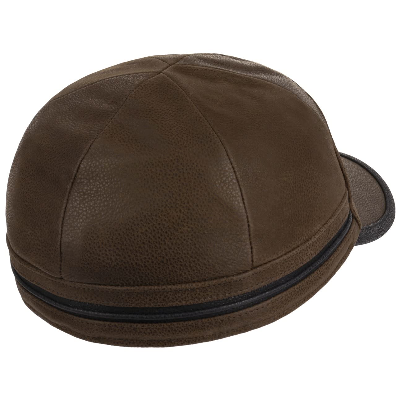 Stetson Byers Leather CapMężczyźni - czapka z daszkiem na zime ear flap cap baseball Zamknięte tyłu, daszkiem, nausznikami, podszewką Zima jesień-zima