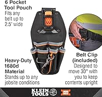 Vista 2 de Klein Tools MODbox Tool Pouch, Electrician Bag, Quickly Attach and Release from Tool Belts and MODBox Rail System