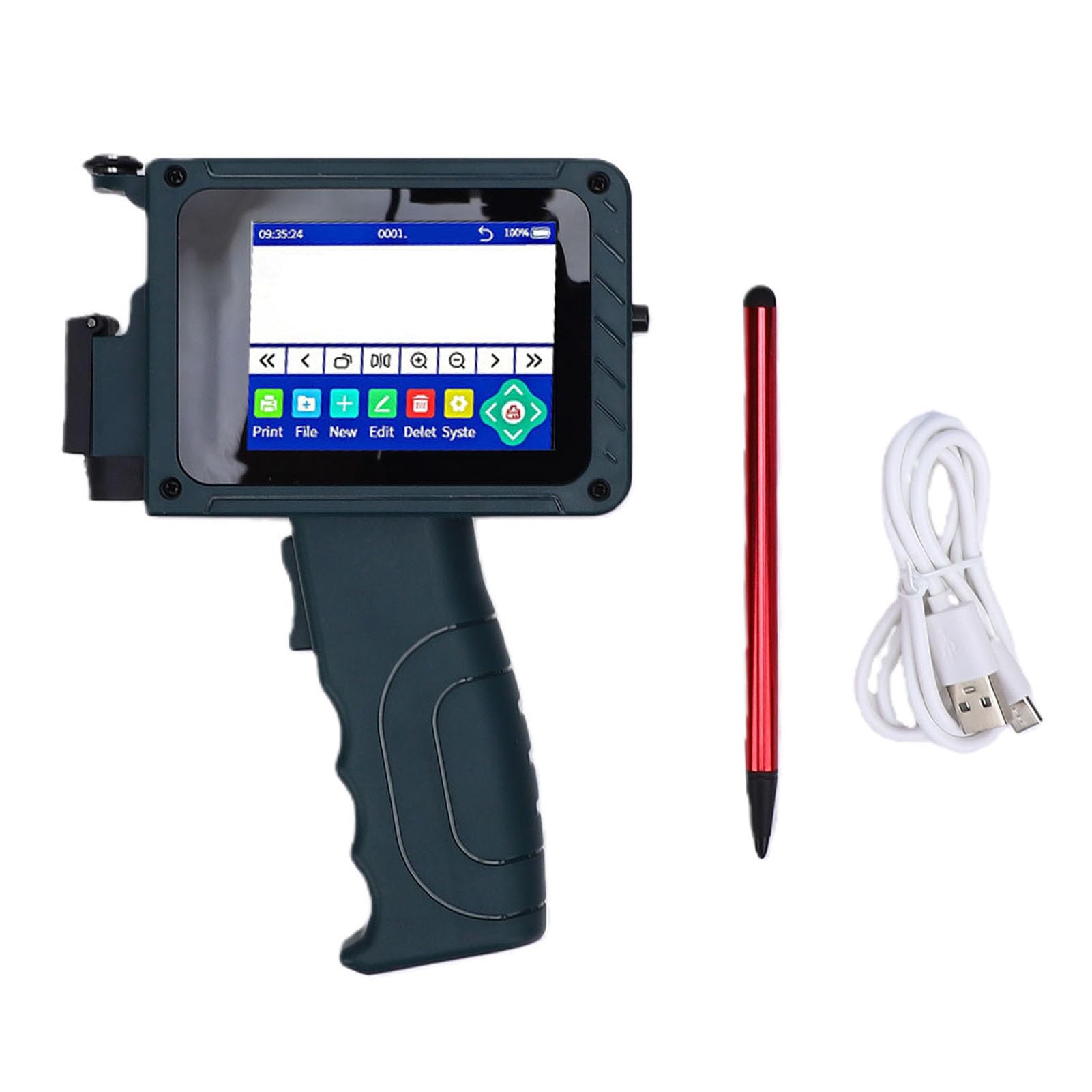 Luocute Imprimante à Jet d'encre Portable 4,3" Écran Tactile LED 12,7 Mm