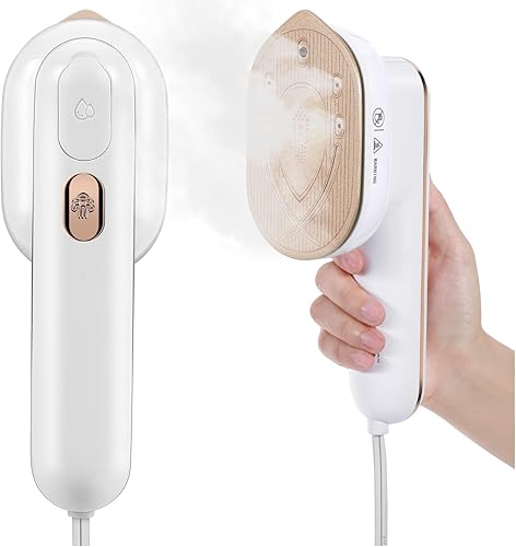 YIKA Vaporizador portátil para ropa, plancha de vapor de viaje con gran panel generado por calor, seco y húmedo 2 en 1, vapor horizontal y vertical,