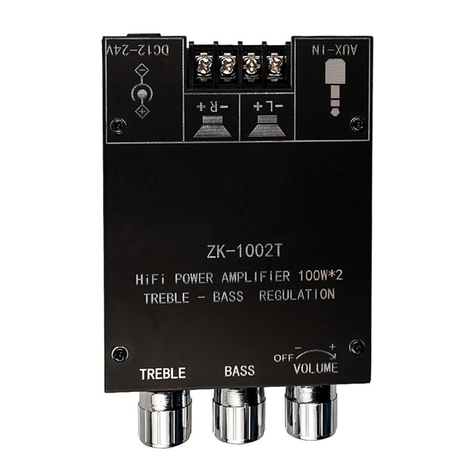 Amplificatore audio, Kit amplificatore HIFI compatibile con Bluetooth a doppio canale 2x100W controlli bassi e acuti per il fai da te domestico