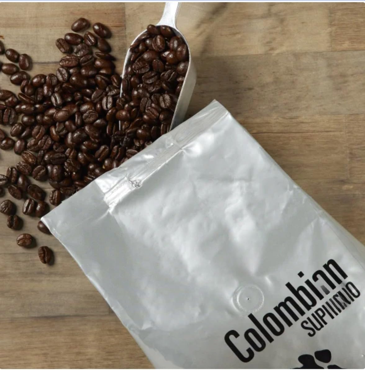 Roman Shopping Colombian Supremo Coffee, Whole Bean, Medium Roast – Kosher Certified, 3 lbs Bag