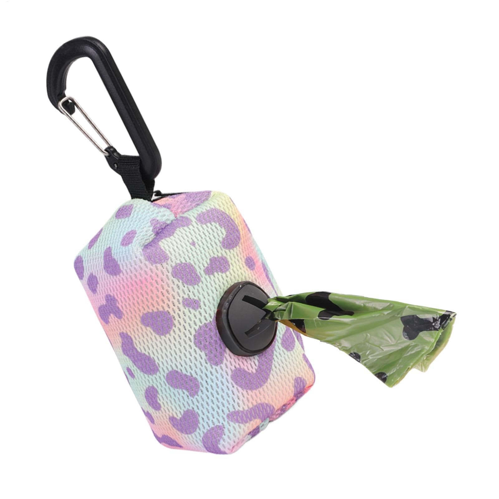 Tqcplfdiddo Purple Poop Bags For Dogs Holder - Poop Bag Holder Dog Bag Dispenser | Zipper Pouch With Carabiner, Dog Waste Bag Holder, Pet Waste Bag Dispenser, Pet Supplies