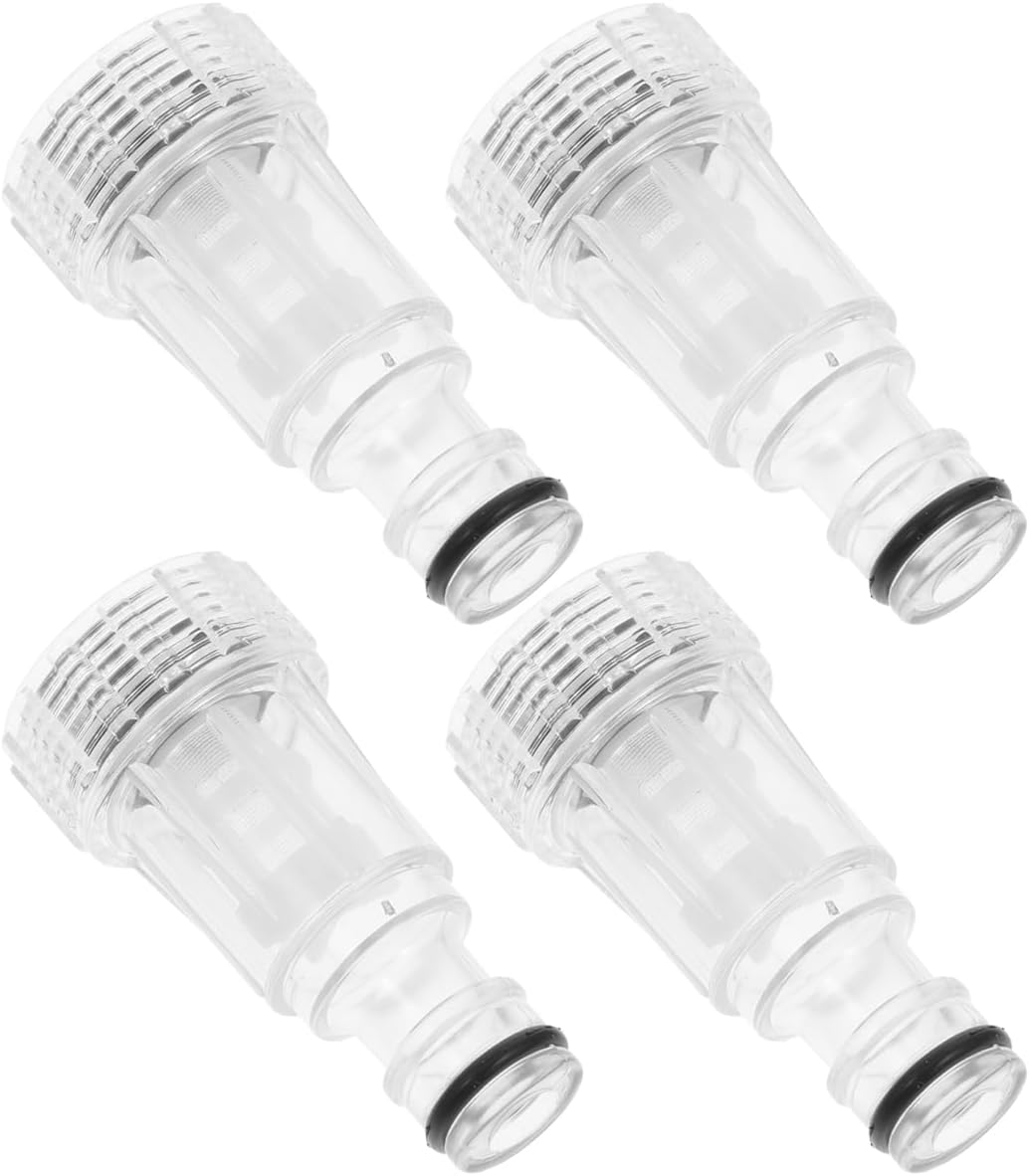 MAGICLULU 4pcs Washer Water Filter Car Wash Filter Pressure Washer Parts Quick Connect Nozzle Adapter for Car Wash Machine